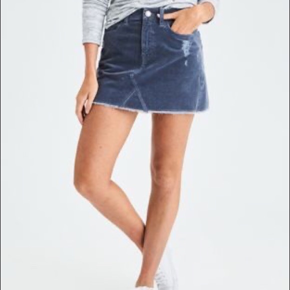 American Eagle Outfitters Dresses & Skirts - American Eagle Corduroy Skirt - Grey, 2